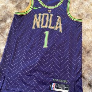 NIKE Zion Williamson NOLA City Connect Pelicans Jersey Size 44 / Medium (NWOT)
